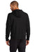 Nike NKDR1513 Mens Club Fleece Full Zip Hooded Sweatshirt Hoodie w/ Pockets Black Model Back