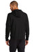 Nike NKDR1513 Mens Club Fleece Full Zip Hooded Sweatshirt Hoodie Black Model Back