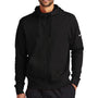 Nike Mens Club Fleece Full Zip Hooded Sweatshirt Hoodie w/ Pockets - Black