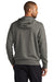 Nike NKDR1513 Mens Club Fleece Full Zip Hooded Sweatshirt Hoodie w/ Pockets Heather Charcoal Grey Model Back