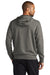 Nike NKDR1513 Mens Club Fleece Full Zip Hooded Sweatshirt Hoodie Heather Charcoal Grey Model Back