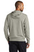 Nike NKDR1513 Mens Club Fleece Full Zip Hooded Sweatshirt Hoodie w/ Pockets Heather Dark Grey Model Back