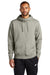 Nike NKDR1513 Mens Club Fleece Full Zip Hooded Sweatshirt Hoodie w/ Pockets Heather Dark Grey Model Front