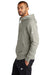 Nike NKDR1513 Mens Club Fleece Full Zip Hooded Sweatshirt Hoodie w/ Pockets Heather Dark Grey Model Side
