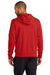 Nike NKDR1513 Mens Club Fleece Full Zip Hooded Sweatshirt Hoodie University Red Model Back