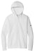 Nike NKDR1513 Mens Club Fleece Full Zip Hooded Sweatshirt Hoodie w/ Pockets White Flat Front