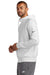 Nike NKDR1513 Mens Club Fleece Full Zip Hooded Sweatshirt Hoodie w/ Pockets White Model Side