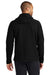 Nike NKDR1543 Mens Moisture Wicking Soft Shell Full Zip Hooded Jacket Black Model Back