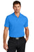 Nike NKDX6684 Mens Victory Dri-Fit Moisture Wicking Short Sleeve Polo Shirt Light Photo Blue Model Front