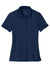 Nike NKDX6685 Womens Victory Dri-Fit Moisture Wicking Short Sleeve Polo Shirt College Navy Blue Flat Front