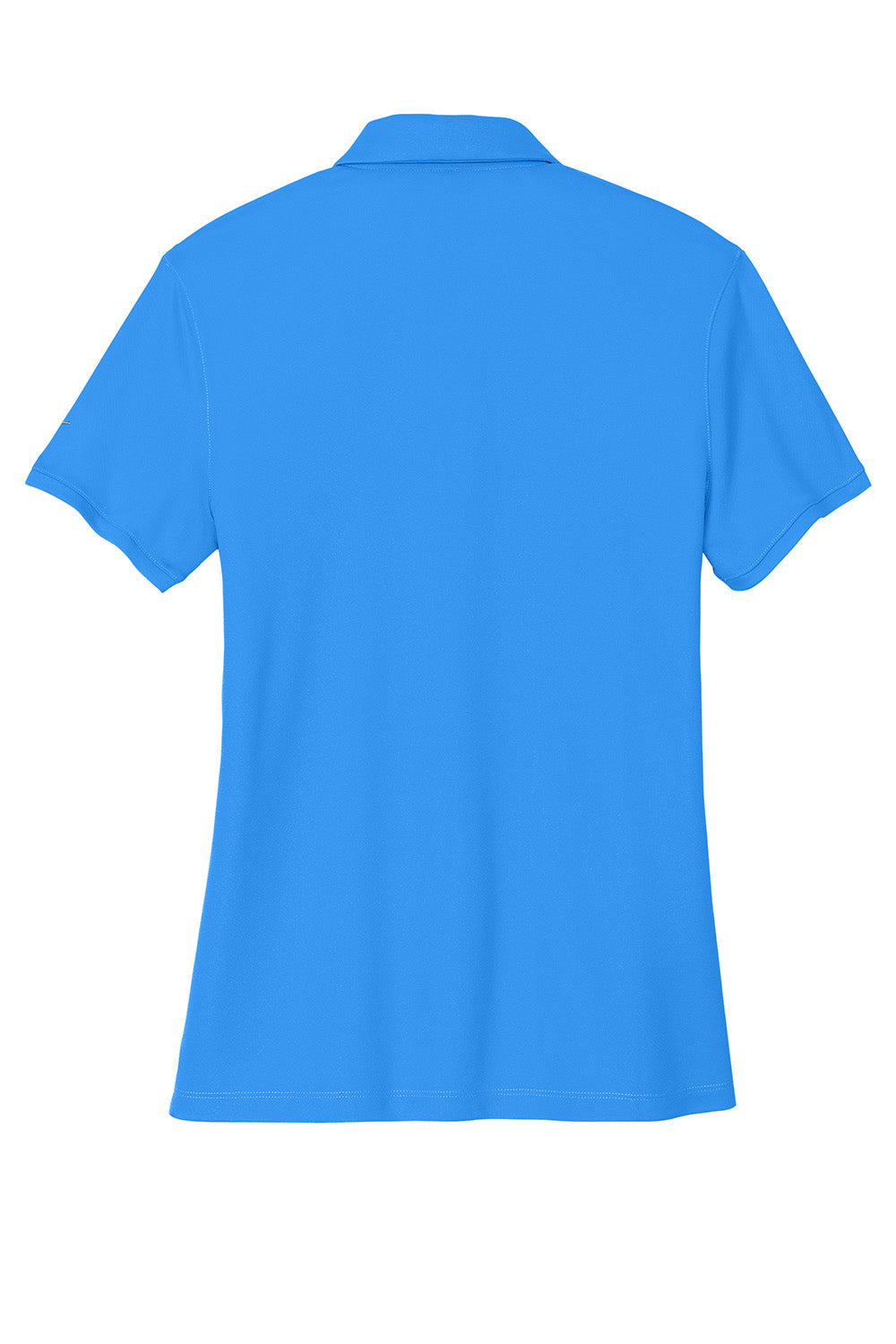 Nike NKDX6685 Womens Victory Dri-Fit Moisture Wicking Short Sleeve Polo Shirt Light Photo Blue Flat Back