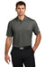 Nike NKDX6688 Mens Vapor Dash Dri-Fit Moisture Wicking Short Sleeve Polo Shirt Anthracite Grey Model Front