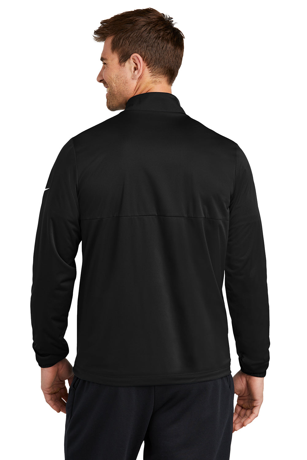 Nike NKDX6716 Mens Storm-Fit Wind & Water Resistant Full Zip Jacket Black Model Back
