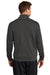 Nike NKDX6718 Mens Club Fleece 1/4 Zip Sweatshirt Anthracite Grey Model Back