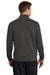 Nike NKDX6718 Mens Club Fleece 1/4 Zip Sweatshirt w/ Pockets Anthracite Grey Model Back