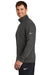 Nike NKDX6718 Mens Club Fleece 1/4 Zip Sweatshirt Anthracite Grey Model Side