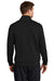 Nike NKDX6718 Mens Club Fleece 1/4 Zip Sweatshirt w/ Pockets Black Model Back
