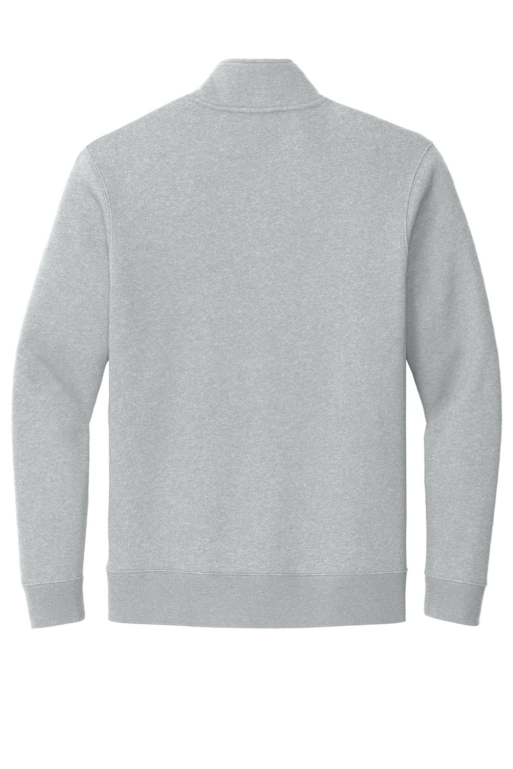 Nike NKDX6718 Mens Club Fleece 1/4 Zip Sweatshirt w/ Pockets Heather Dark Grey Flat Back