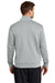 Nike NKDX6718 Mens Club Fleece 1/4 Zip Sweatshirt w/ Pockets Heather Dark Grey Model Back