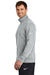 Nike NKDX6718 Mens Club Fleece 1/4 Zip Sweatshirt w/ Pockets Heather Dark Grey Model Side