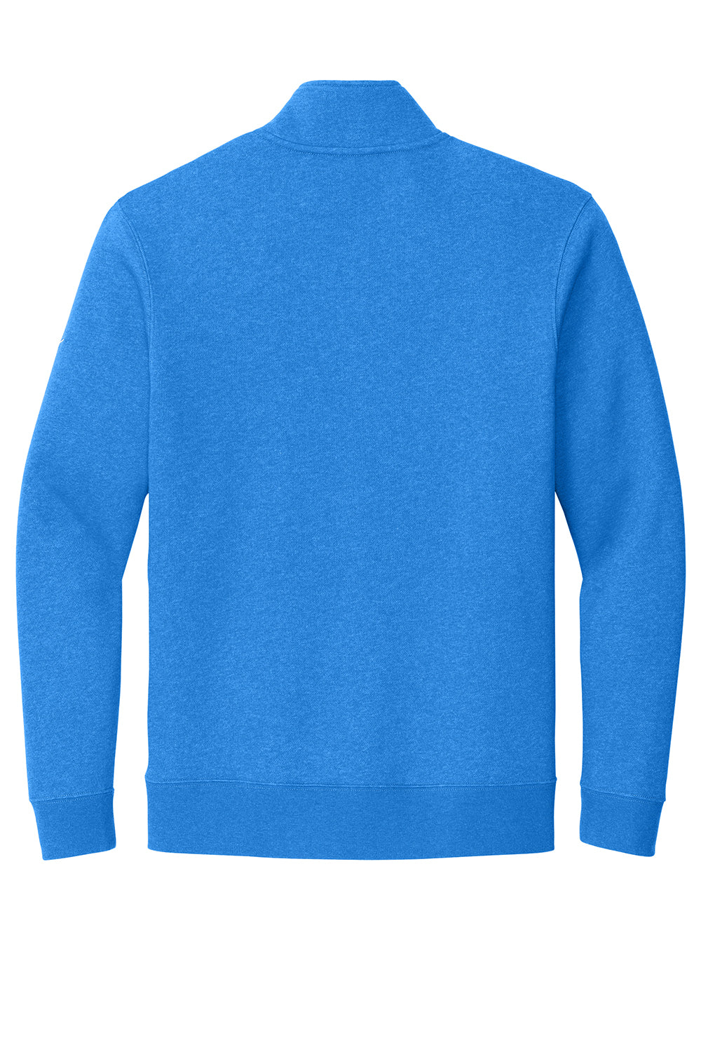 Nike NKDX6718 Mens Club Fleece 1/4 Zip Sweatshirt Heather Light Royal Blue Flat Back