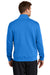 Nike NKDX6718 Mens Club Fleece 1/4 Zip Sweatshirt Heather Light Royal Blue Model Back