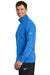 Nike NKDX6718 Mens Club Fleece 1/4 Zip Sweatshirt Heather Light Royal Blue Model Side