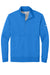 Nike NKDX6718 Mens Club Fleece 1/4 Zip Sweatshirt w/ Pockets Heather Light Royal Blue Flat Front
