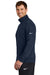 Nike NKDX6718 Mens Club Fleece 1/4 Zip Sweatshirt Midnight Navy Blue Model Side