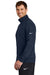 Nike NKDX6718 Mens Club Fleece 1/4 Zip Sweatshirt w/ Pockets Midnight Navy Blue Model Side