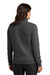 Nike NKDX6720 Womens Club Fleece 1/4 Zip Sweatshirt w/ Pouch Pocket Anthracite Grey Model Back