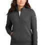 Nike Womens Club Fleece 1/4 Zip Sweatshirt w/ Pouch Pocket - Anthracite Grey