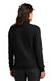 Nike NKDX6720 Womens Club Fleece 1/4 Zip Sweatshirt w/ Pouch Pocket Black Model Back