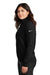 Nike NKDX6720 Womens Club Fleece 1/4 Zip Sweatshirt w/ Pouch Pocket Black Model Side