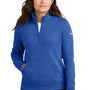 Nike Womens Club Fleece 1/4 Zip Sweatshirt w/ Pouch Pocket - Game Royal Blue
