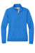 Nike NKDX6720 Womens Club Fleece 1/4 Zip Sweatshirt w/ Pouch Pocket Heather Light Game Royal Blue Flat Front