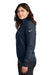 Nike NKDX6720 Womens Club Fleece 1/4 Zip Sweatshirt w/ Pouch Pocket Midnight Navy Blue Model Side