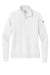 Nike NKDX6720 Womens Club Fleece 1/4 Zip Sweatshirt w/ Pouch Pocket White Flat Front