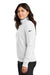 Nike NKDX6720 Womens Club Fleece 1/4 Zip Sweatshirt w/ Pouch Pocket White Model Side