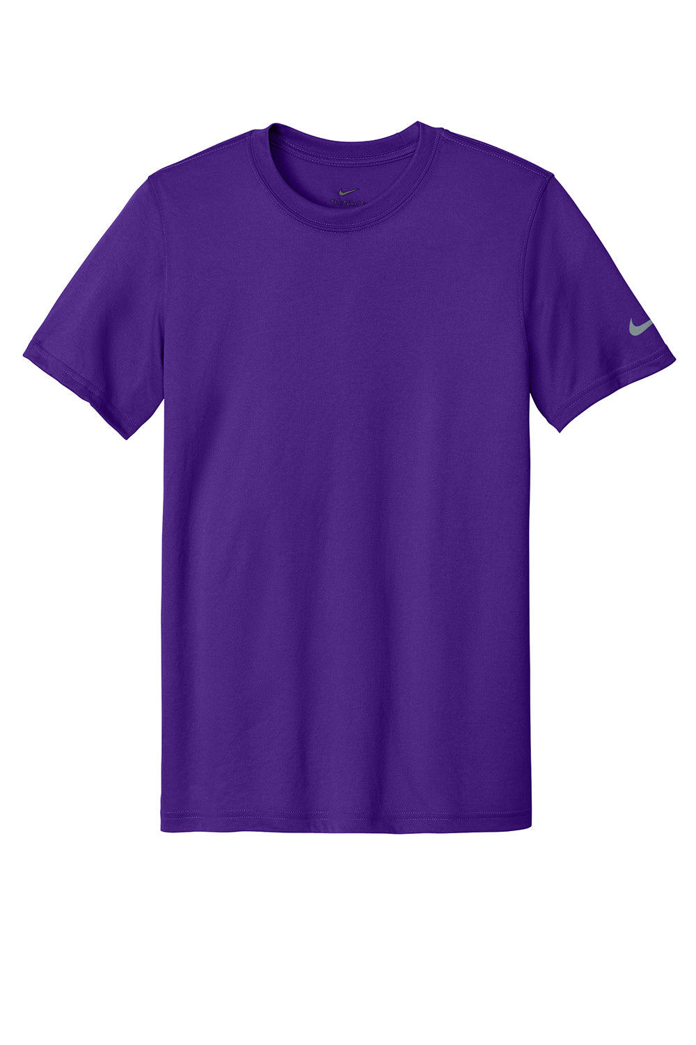 Nike NKDX8730 Mens rLegend Dri-Fit Moisture Wicking Short Sleeve Crewneck T-Shirt Court Purple Flat Front