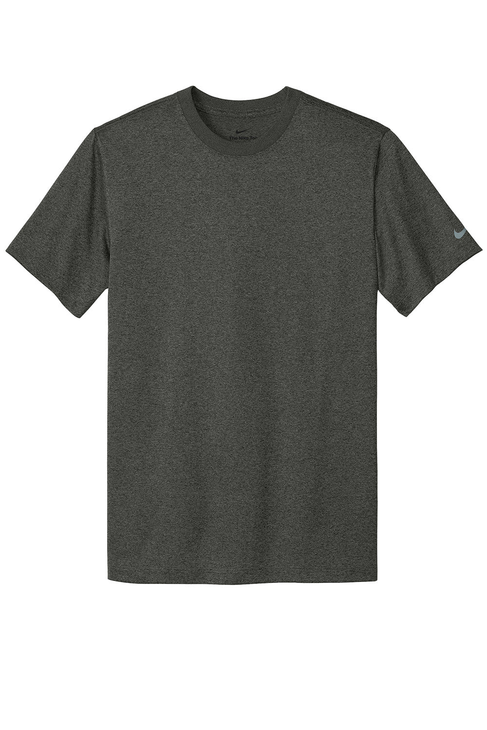 Nike NKDX8730 Mens rLegend Dri-Fit Moisture Wicking Short Sleeve Crewneck T-Shirt Heather Dark Smoke Grey Flat Front