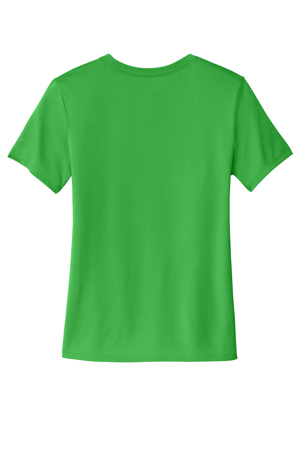 Nike NKDX8734 Womens rLegend Dri-Fit Moisture Wicking Short Sleeve Crewneck T-Shirt Apple Green Flat Back