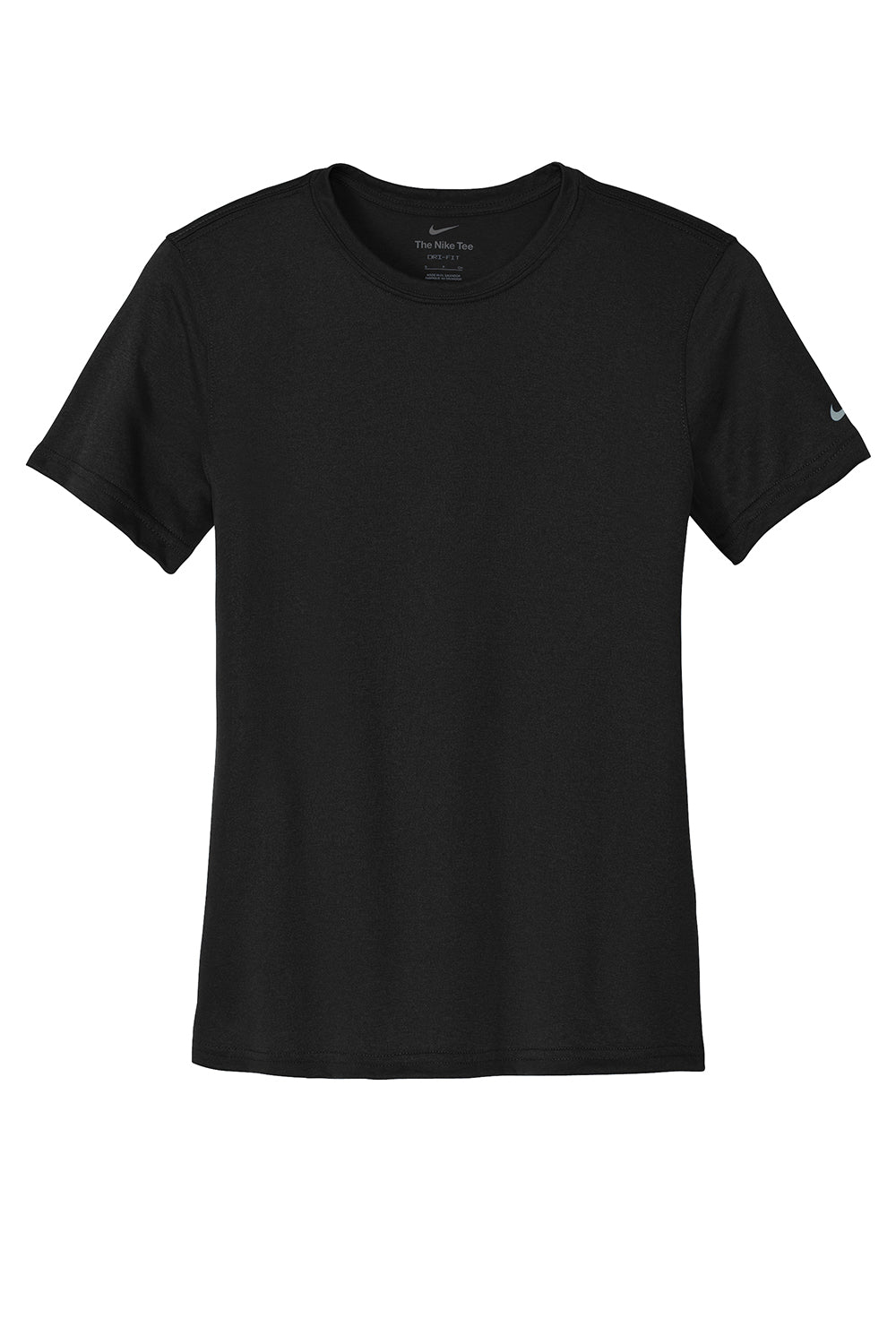 Nike NKDX8734 Womens rLegend Dri-Fit Moisture Wicking Short Sleeve Crewneck T-Shirt Black Flat Front