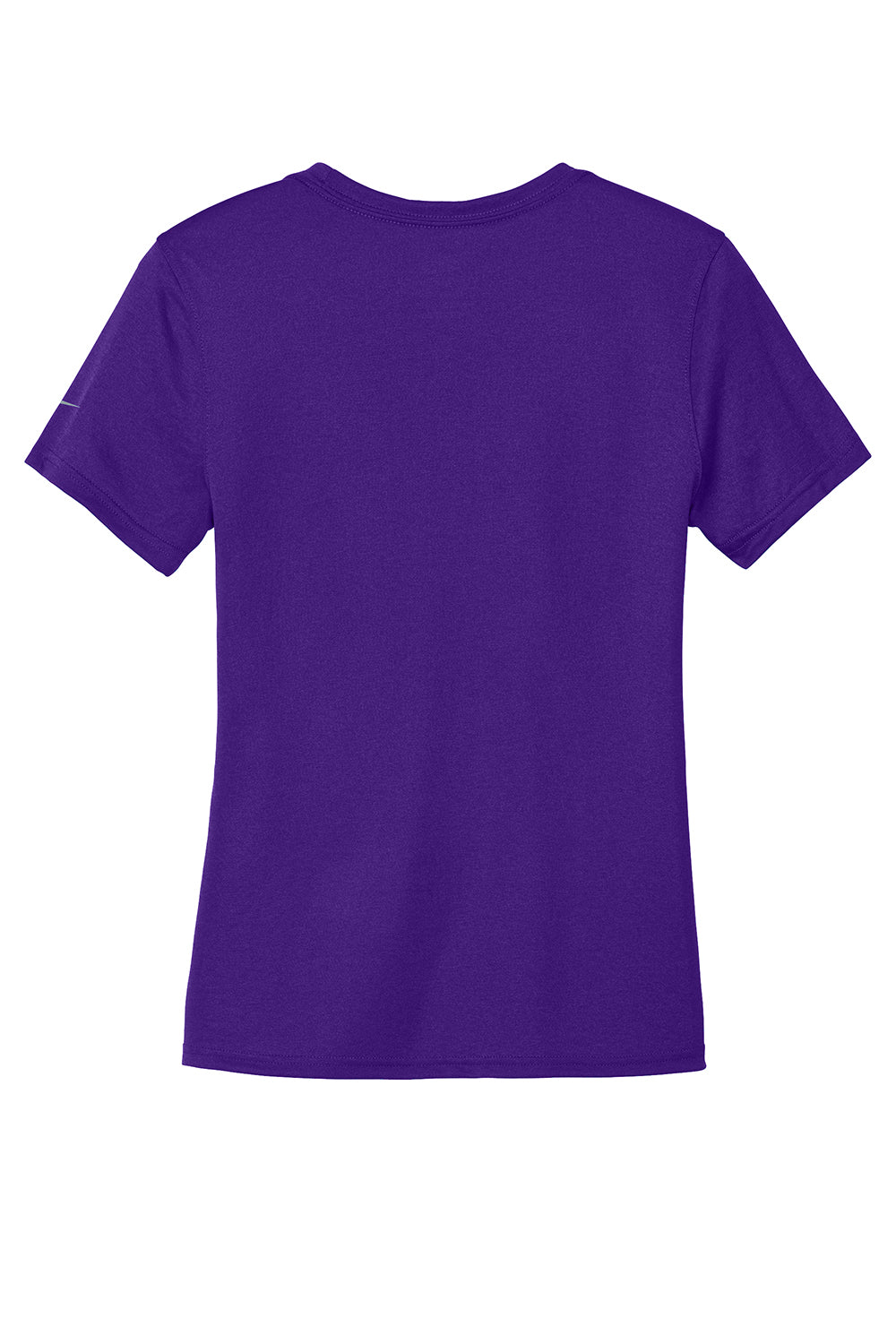 Nike NKDX8734 Womens rLegend Dri-Fit Moisture Wicking Short Sleeve Crewneck T-Shirt Court Purple Flat Back