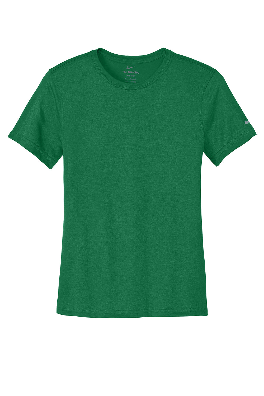 Nike NKDX8734 Womens rLegend Dri-Fit Moisture Wicking Short Sleeve Crewneck T-Shirt Gorge Green Flat Front
