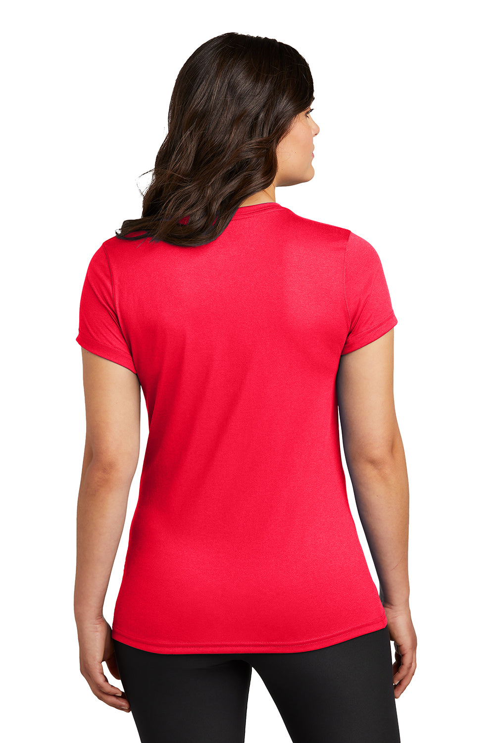Nike NKDX8734 Womens rLegend Dri-Fit Moisture Wicking Short Sleeve Crewneck T-Shirt University Red Model Back