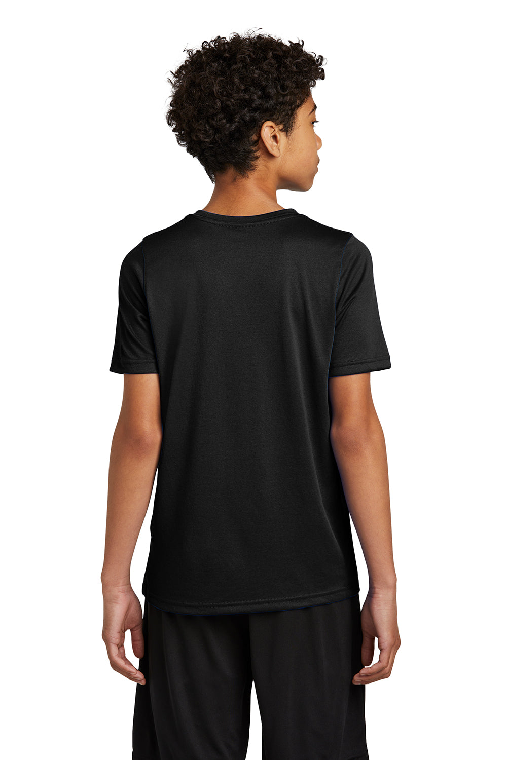 Nike NKDX8787 Youth rLegend Dri-Fit Moisture Wicking Short Sleeve Crewneck T-Shirt Black Model Back