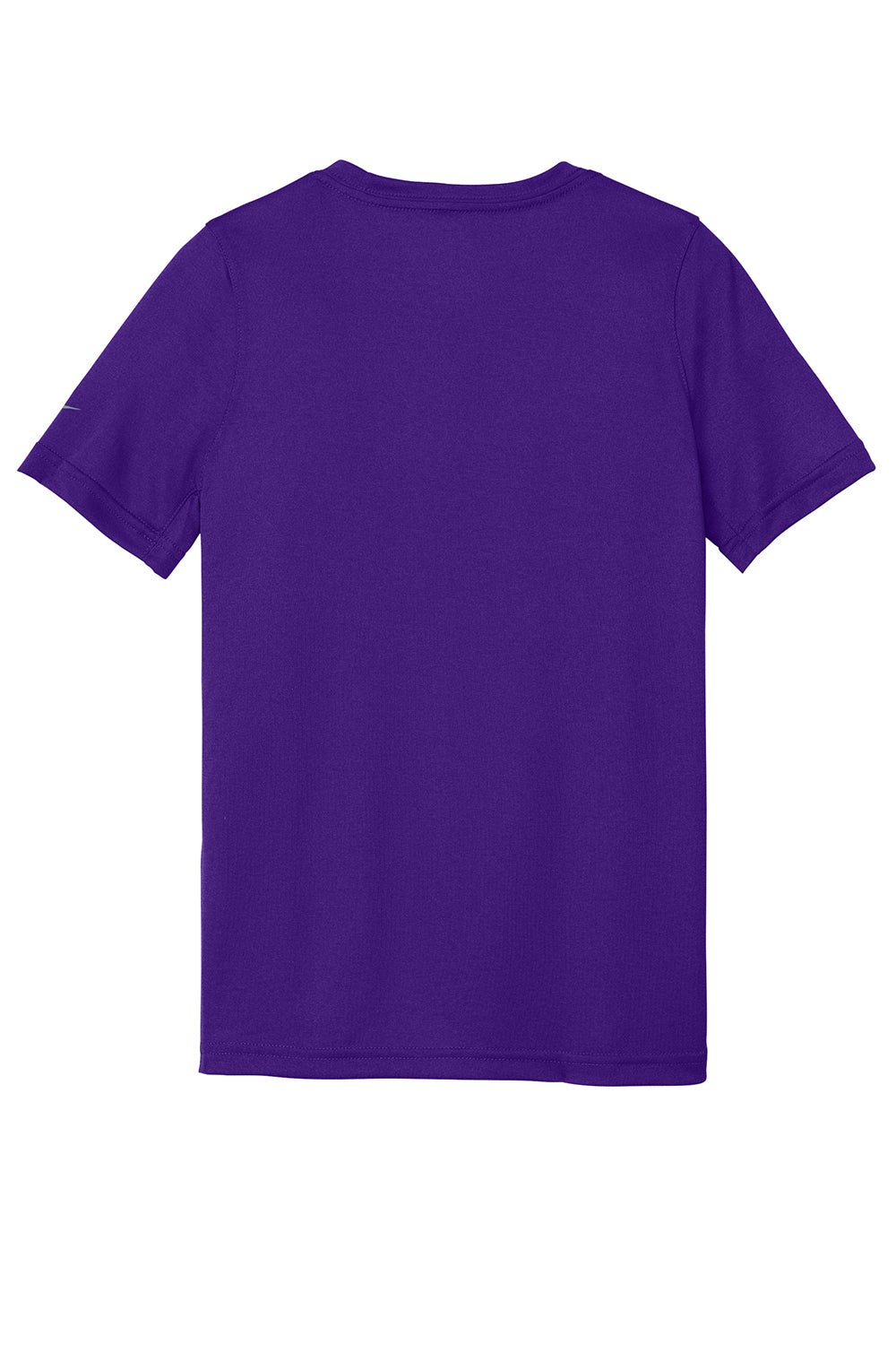 Nike NKDX8787 Youth rLegend Dri-Fit Moisture Wicking Short Sleeve Crewneck T-Shirt Court Purple Flat Back