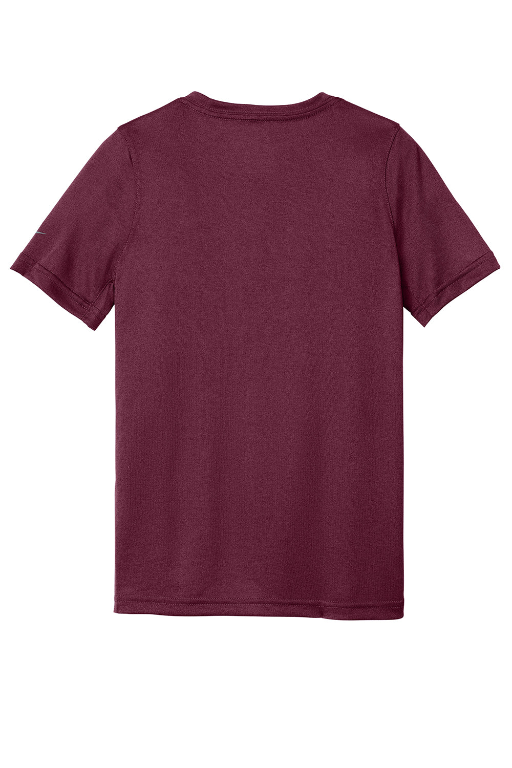 Nike NKDX8787 Youth rLegend Dri-Fit Moisture Wicking Short Sleeve Crewneck T-Shirt Deep Maroon Flat Back