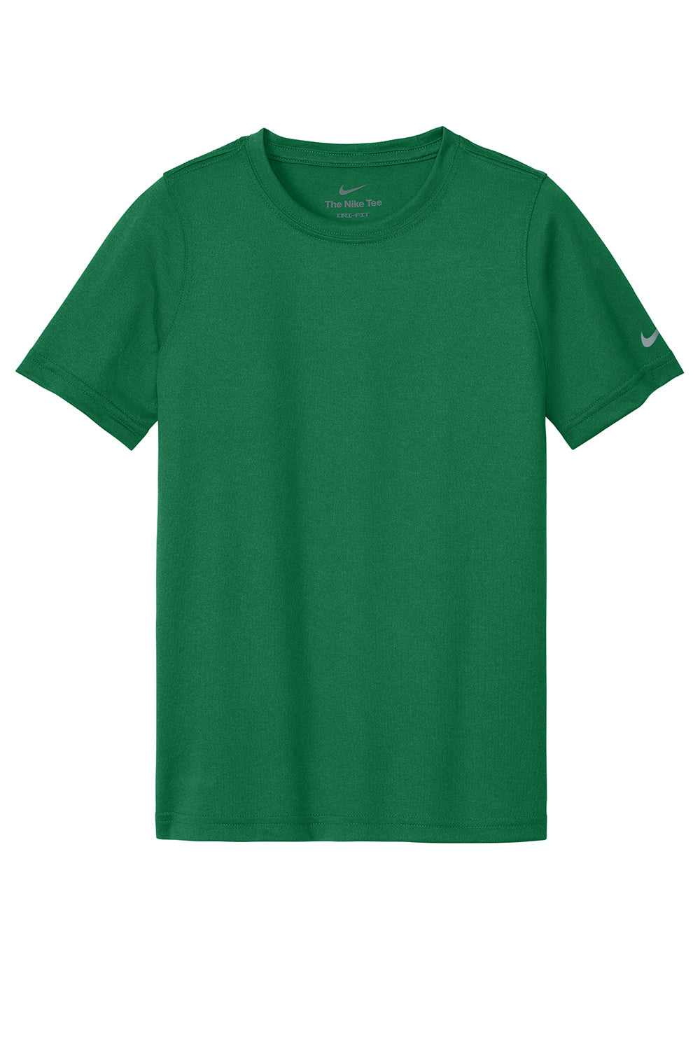 Nike NKDX8787 Youth rLegend Dri-Fit Moisture Wicking Short Sleeve Crewneck T-Shirt Gorge Green Flat Front